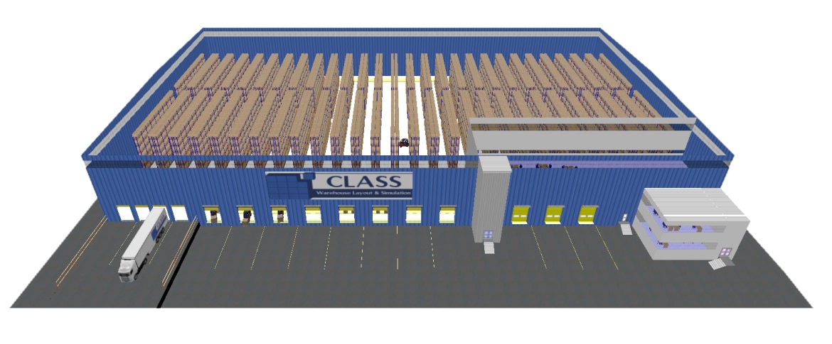 CLASS Warehouse Layout & Simulation Modell - SimPlan AG