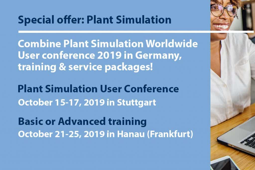 Special offer: Plant Simulation training and International User Conference