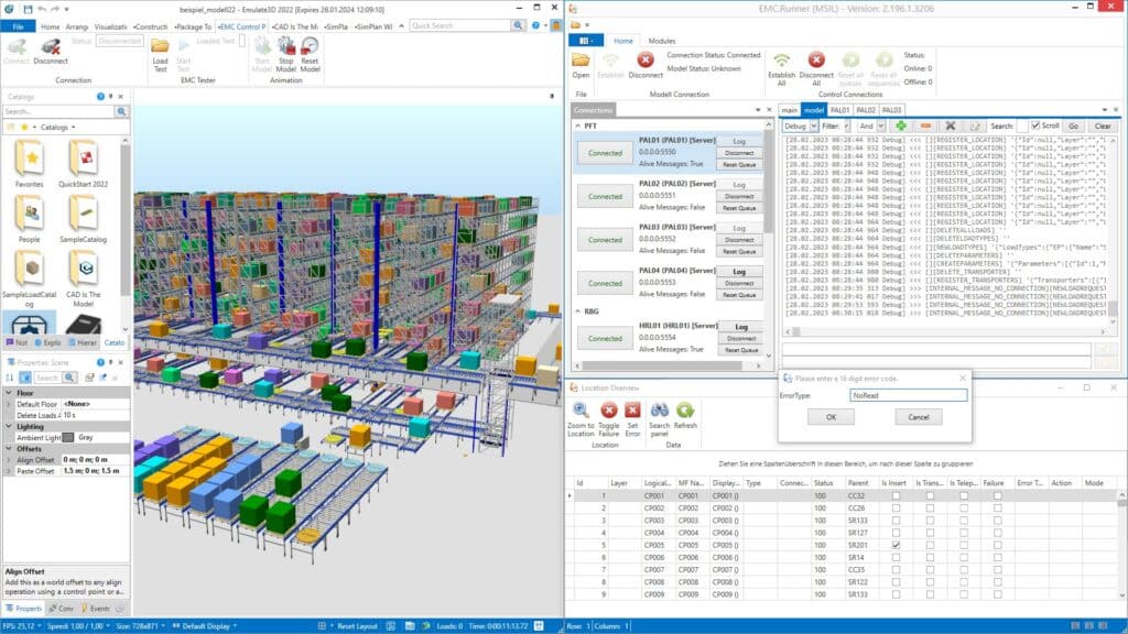 Example model emulation with Emulate3D
