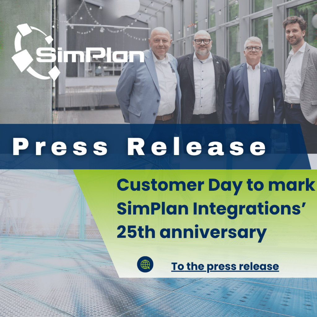 Press relaes Customer Day to mark 25 years anniversary of SimPlan Integrations
