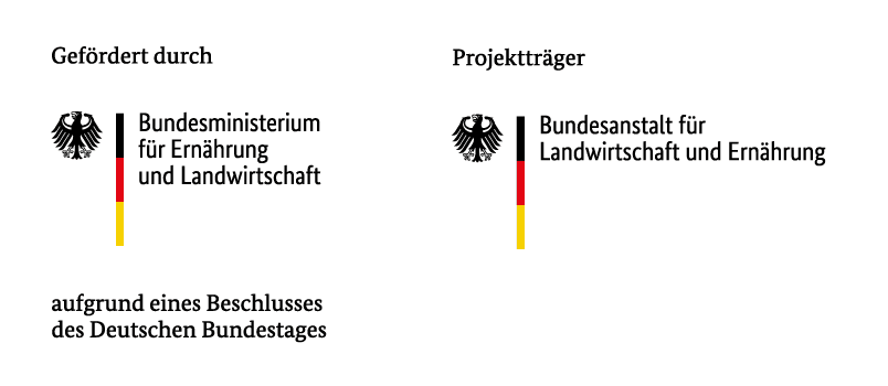Kombilogo BMEL mit Förderzusatz und Projektträger BLE - VoReVe