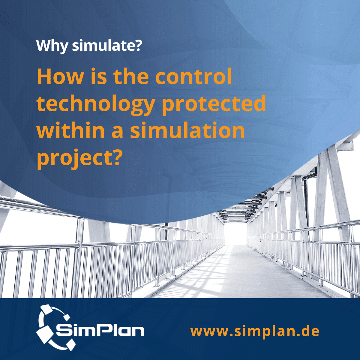 How is the control technology protected within a simulation project?